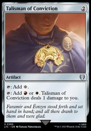 Talisman of Conviction (The Lord of the Rings Commander Decks)