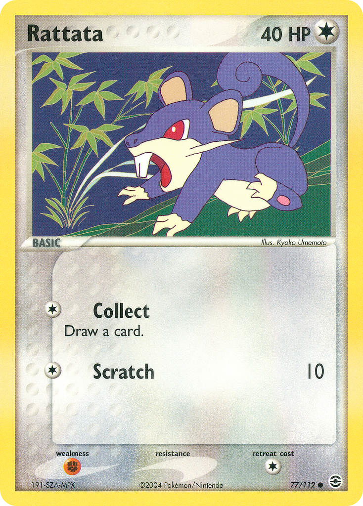 Rattata (77/112) - FireRed & LeafGreen Pokémon Card