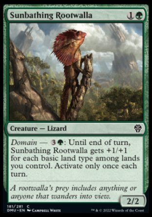 Sunbathing Rootwalla (Dominaria United) Trading Card