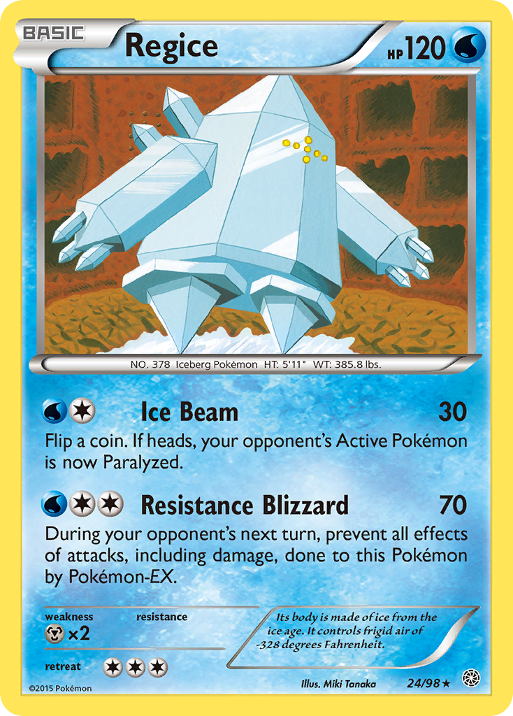 Regice (24/98) - Ancient Origins Pokémon Card