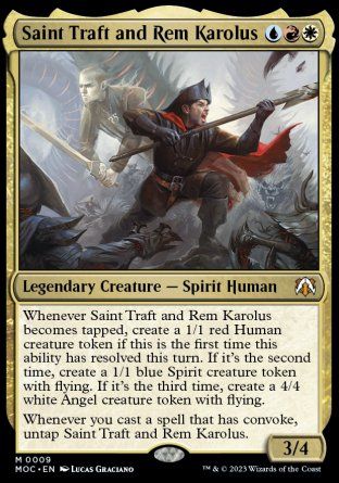 Saint Traft and Rem Karolus (March of the Machine Commander Decks) Trading Card