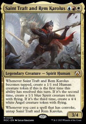 Saint Traft and Rem Karolus (March of the Machine Commander Decks)