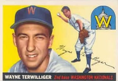 Wayne Terwilliger 1955 Topps #34 Sports Card