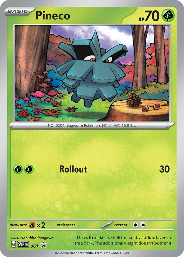 Pineco (61/148) - Scarlet & Violet Black Star Promos Pokémon Card