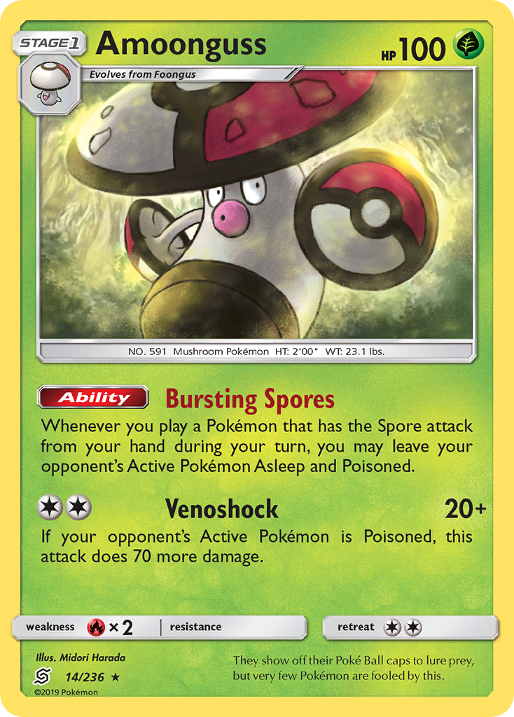 Amoonguss (14/236) - Unified Minds Pokémon Card