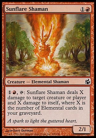 Sunflare Shaman (Morningtide) Trading Card