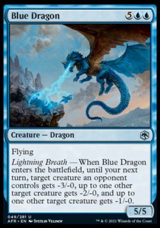 Blue Dragon (Dungeons & Dragons: Adventures in the Forgotten Realms) Trading Card