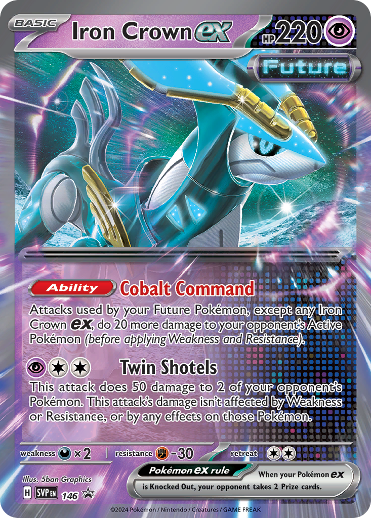 Iron Crown ex (146/150) - Scarlet & Violet Black Star Promos Pokémon Card