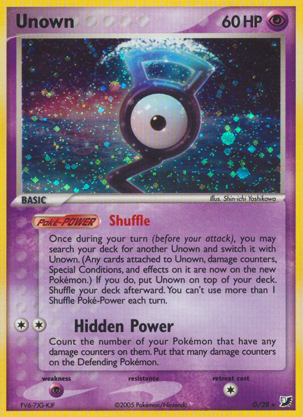 Unown (G) - Unseen Forces Pokémon Card