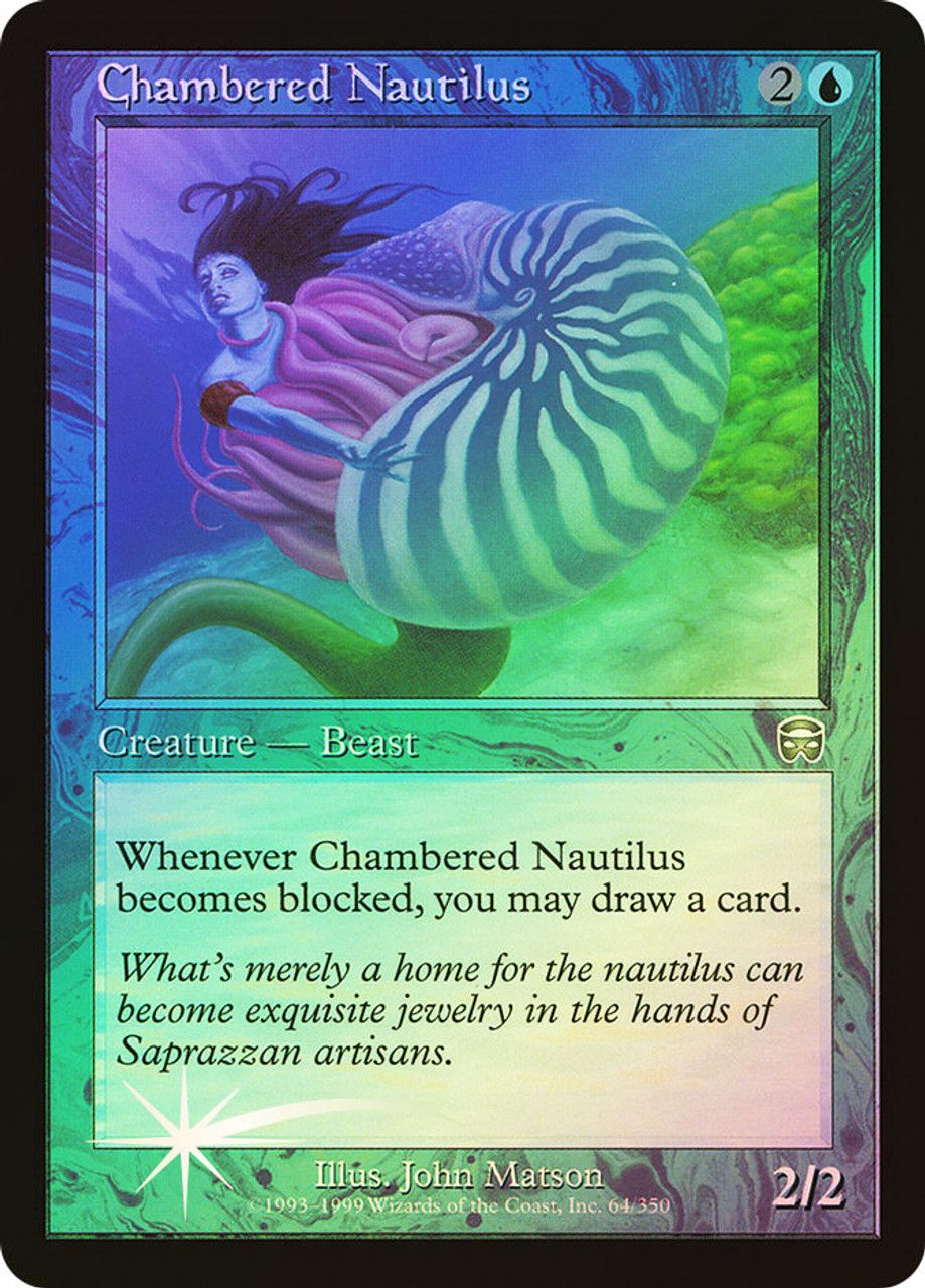 Chambered Nautilus (Mercadian Masques - Foil) Trading Card