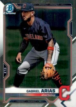 Gabriel Arias 2021 Bowman Chrome - Prospects Baseball #BCP-172 Sports Card