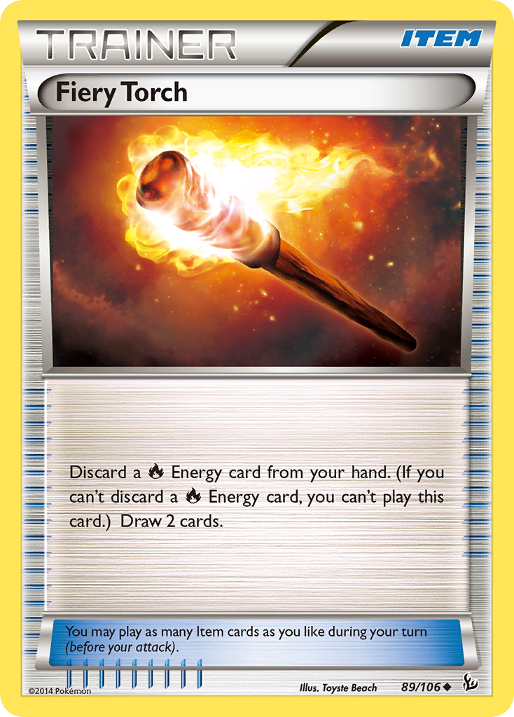 Fiery Torch (Trainer: Item) (89/106) - Flashfire Pokémon Card