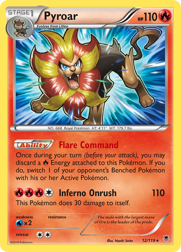 Pyroar (12/119) - Phantom Forces Pokémon Card