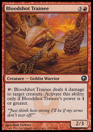 Bloodshot Trainee (Scars of Mirrodin) Trading Card