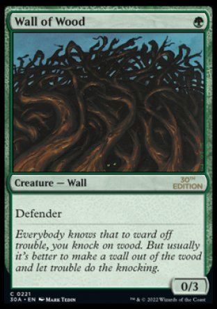 Wall of Wood (Magic 30th Anniversary Edition) Trading Card