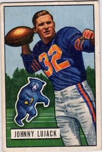 Johnny Lujack 1951 Bowman #15 Sports Card