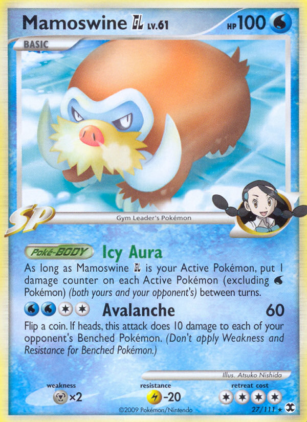 Mamoswine GL (27/111) - Rising Rivals Pokémon Card