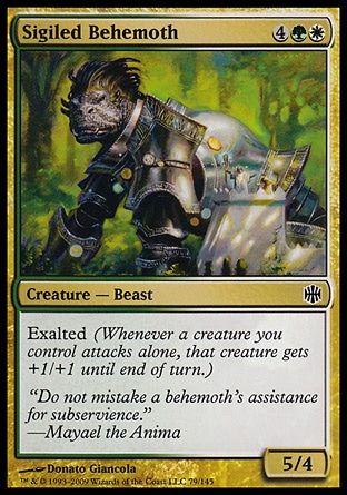 Sigiled Behemoth (Alara Reborn) Trading Card