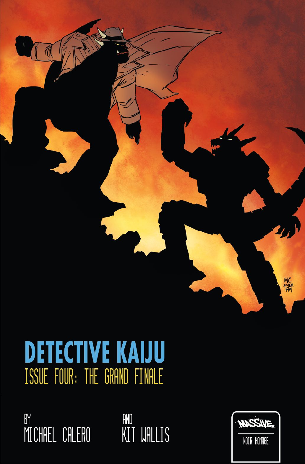 Detective Kaiju #4 (Cvr B Michael Calero Noir Homage) Comic