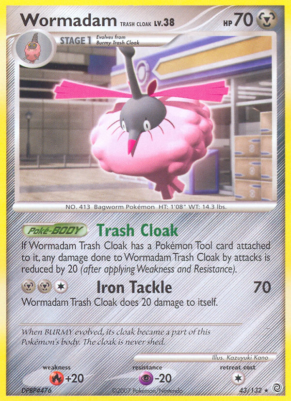 Wormadam Trash Cloak (43/132) - Secret Wonders Pokémon Card