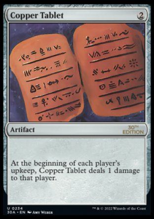 Copper Tablet (Magic 30th Anniversary Edition) Trading Card