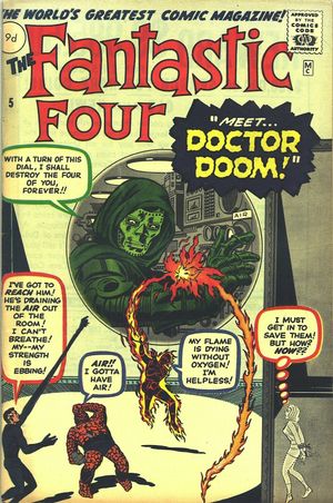 Fantastic Four #5 (U.K. Price Variant)