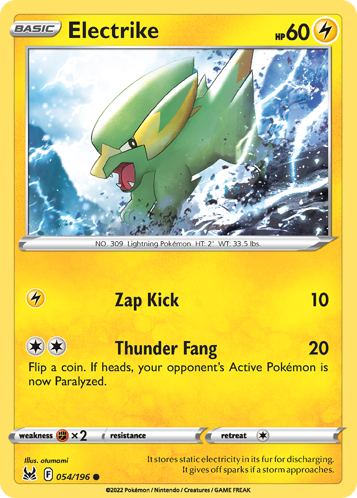 Electrike (54/196) - Lost Origin Pokémon Card