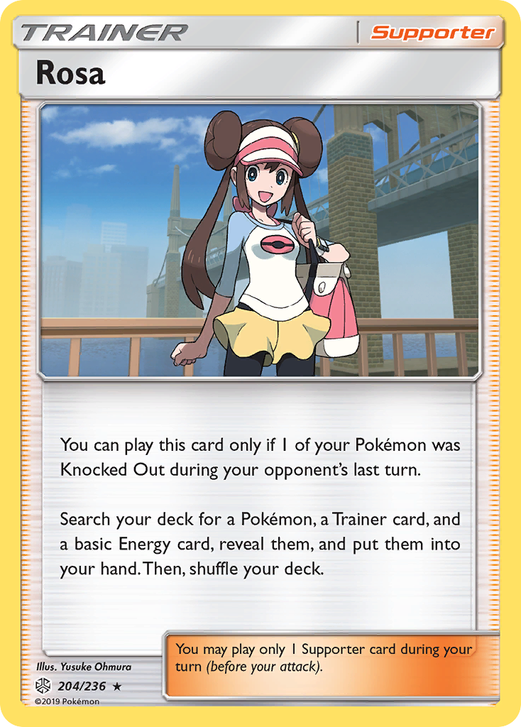 Rosa (Trainer: Supporter) (204/236) - Cosmic Eclipse Pokémon Card