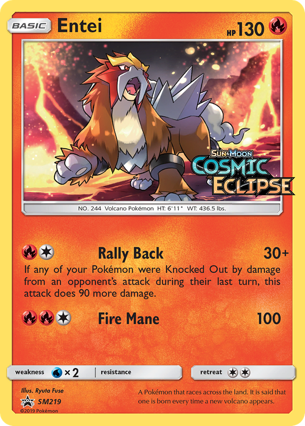 Entei (SM219) - SM Black Star Promos