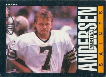 Morten Andersen 1985 Topps #101 Sports Card