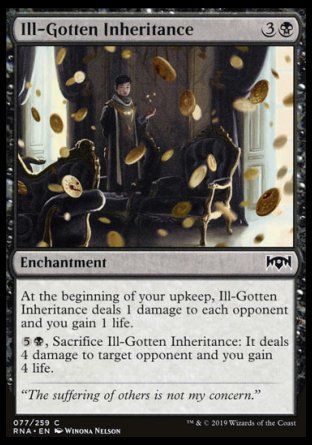 Ill-Gotten Inheritance (Ravnica Allegiance) Trading Card