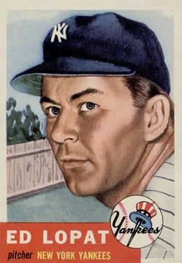 Ed Lopat 1953 Topps #87 Sports Card