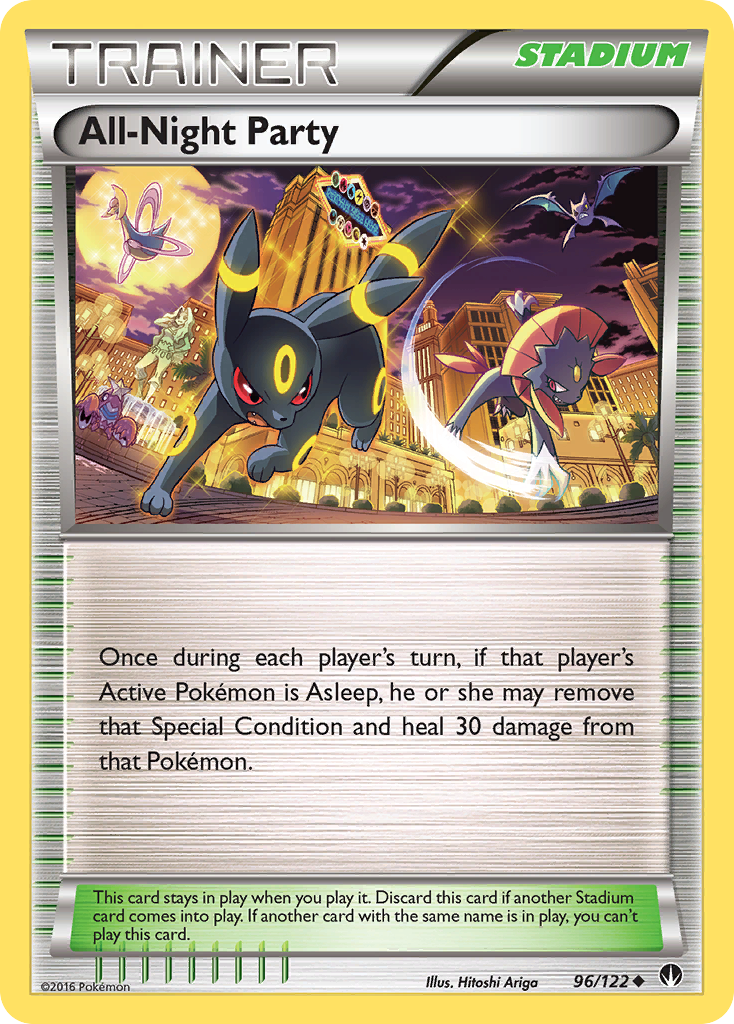 All-Night Party (Trainer: Stadium) (96/122) - BREAKpoint Pokémon Card