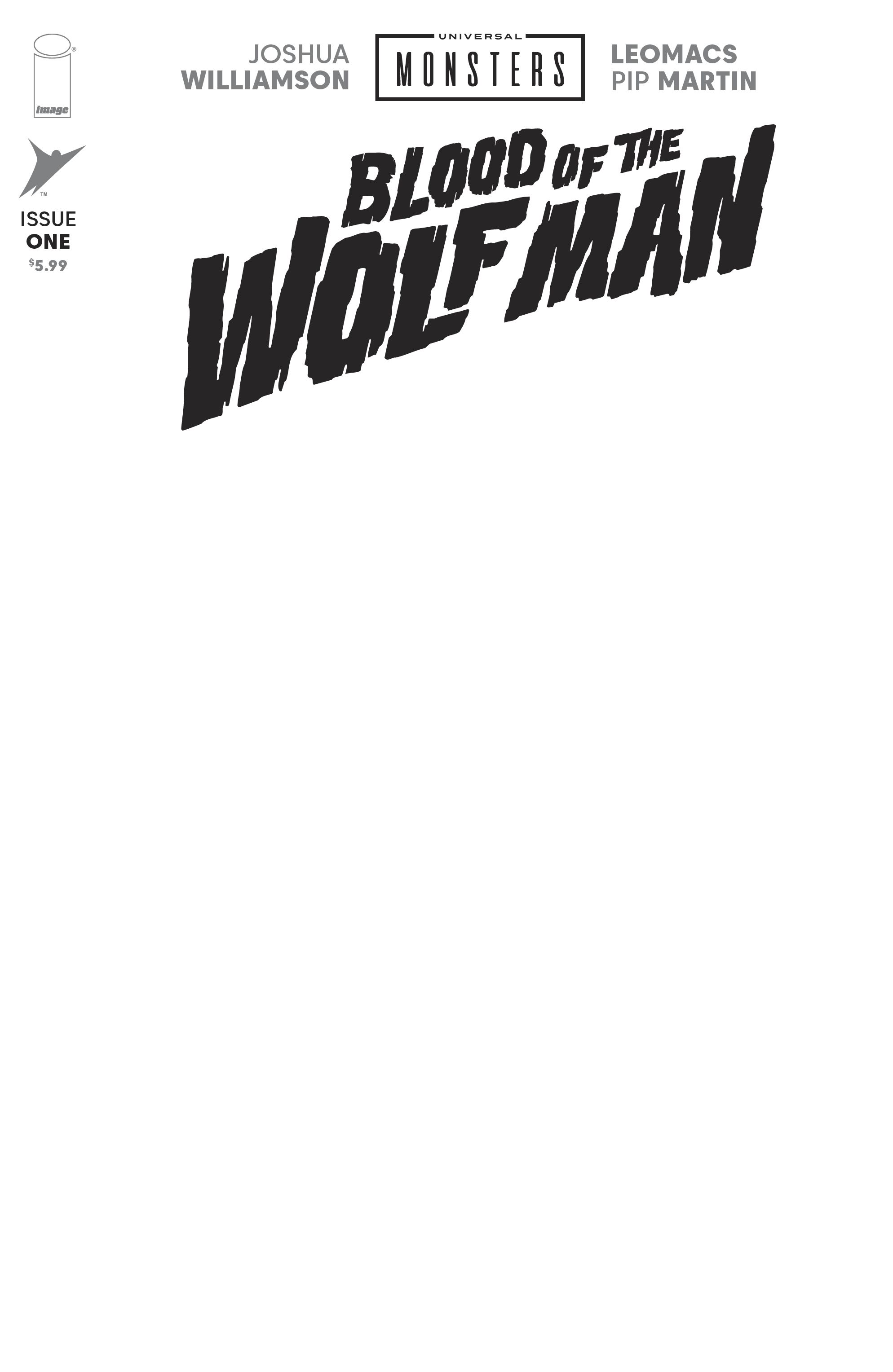 Universal Monsters Blood Of The Wolf Man #1 (Cvr H Blank Sketch Variant) Comic