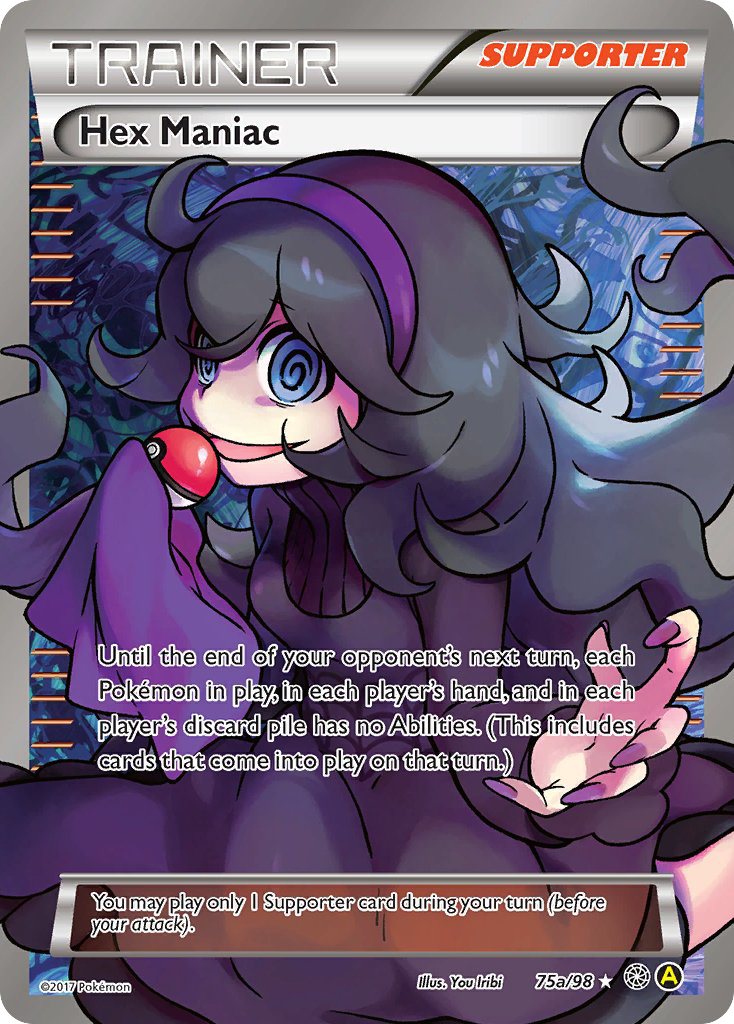 Hex Maniac (Trainer: Supporter) (75a) - Ancient Origins Pokémon Card