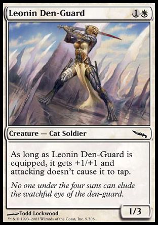 Leonin Den-Guard (Mirrodin) Trading Card