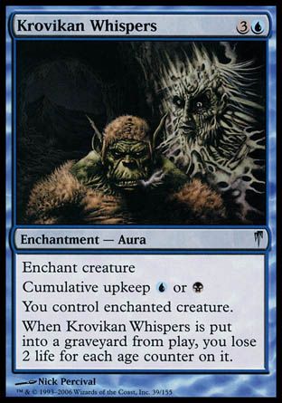 Krovikan Whispers (Coldsnap) Trading Card