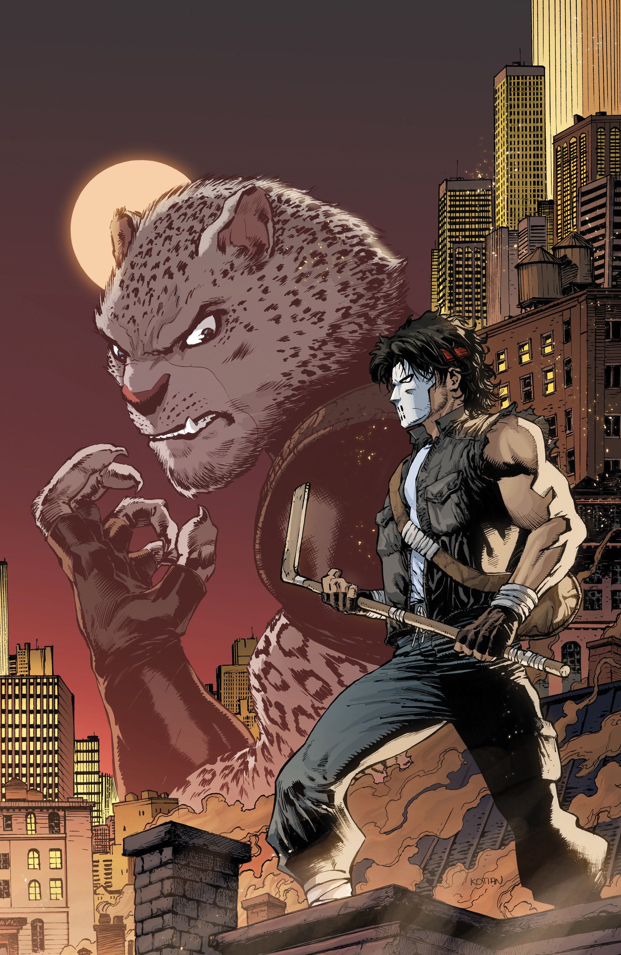 Teenage Mutant Ninja Turtles: Casey Jones #4 (Variant RI 1:25 Kotian Full Art) Comic