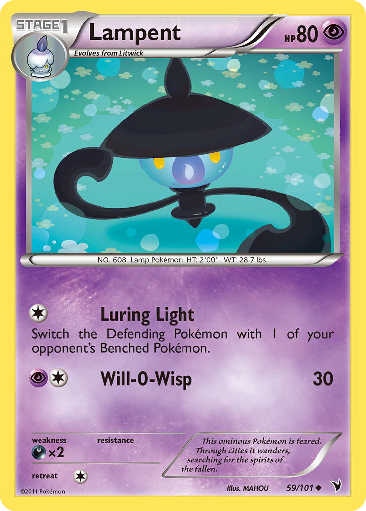 Chandelure Pokémon Card