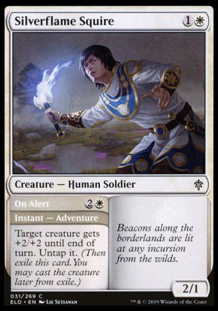 Silverflame Squire (Throne of Eldraine) Trading Card