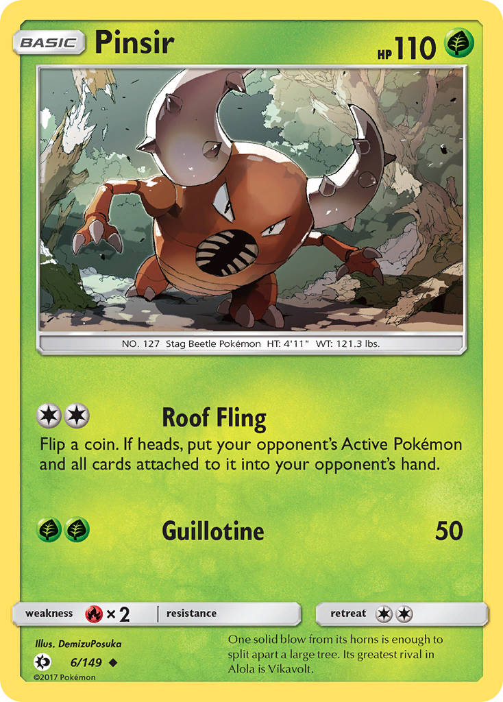 Pinsir (6/149) - Sun & Moon Pokémon Card