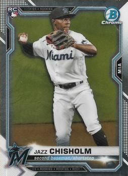 Jazz Chisholm 2021 Bowman Chrome Baseball #57 Sports Card