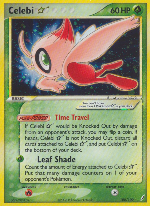 Celebi ★ Star (100/100) - Crystal Guardians Pokémon Card