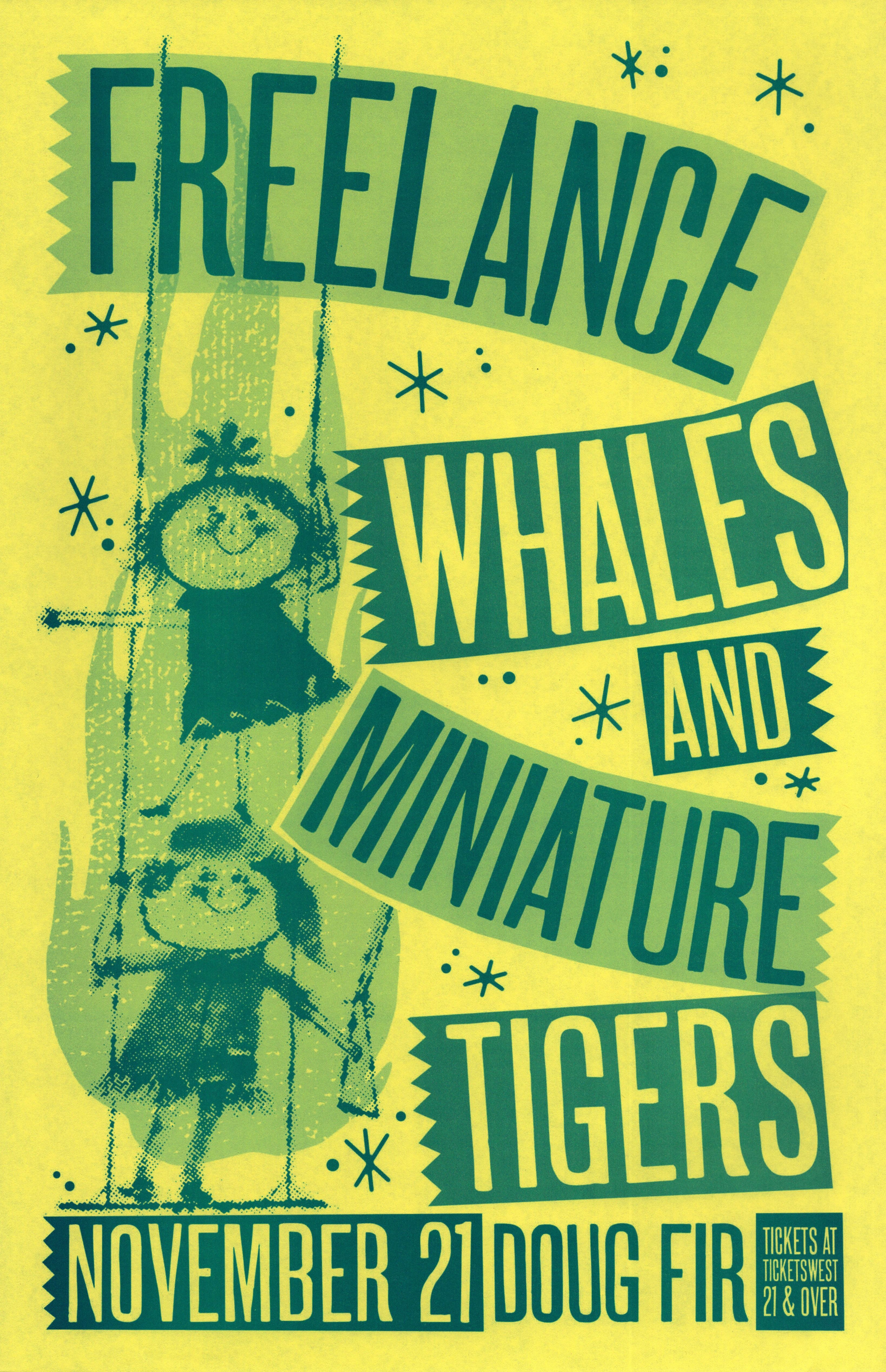 MXP-150.13 Freelance Whales 2010 Doug Fir  Nov 21 Concert Poster