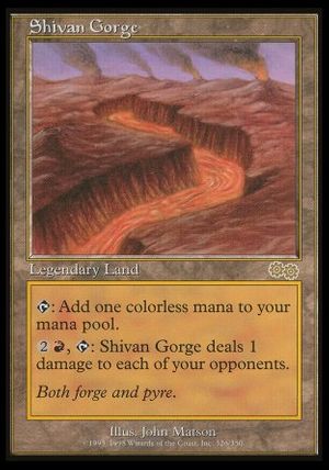 Shivan Gorge (Urza's Saga)