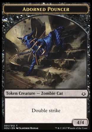 Adorned Pouncer Token (Hour of Devastation) Trading Card