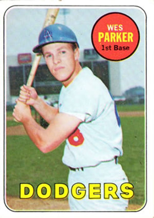 Wes Parker 1969 Topps #493 (Last Name in Yellow)