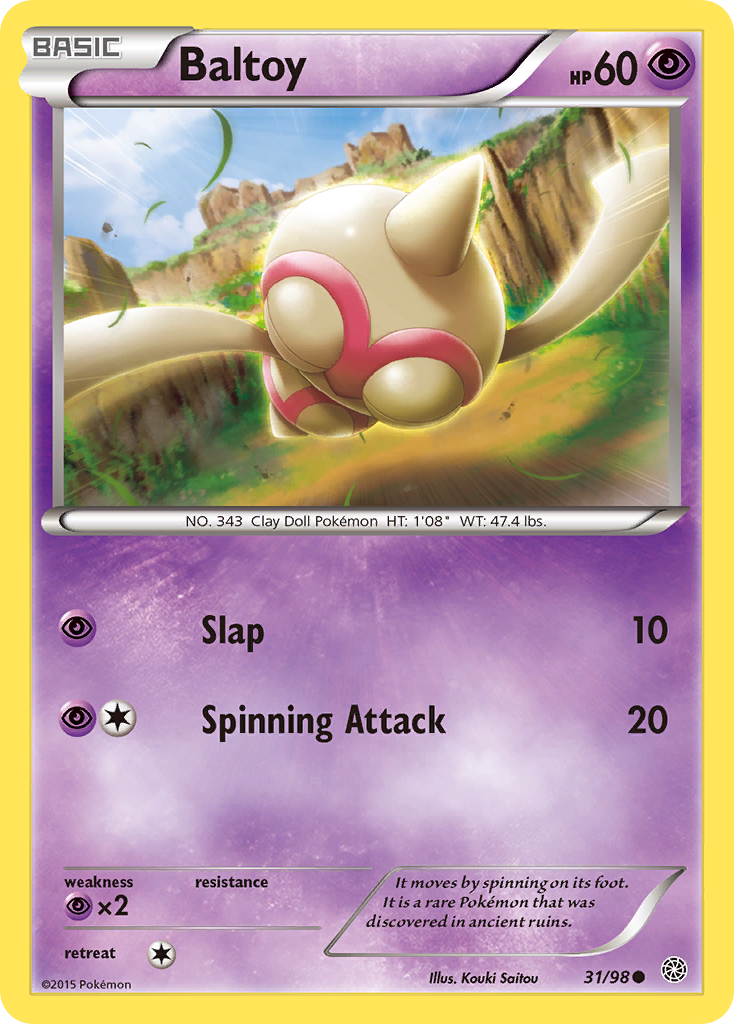 Baltoy (31/98) - Ancient Origins Pokémon Card