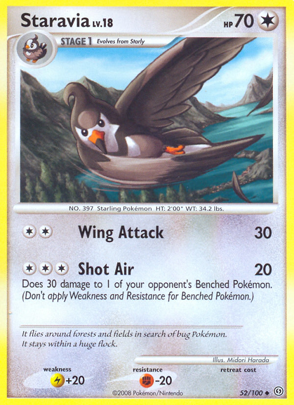 Staravia (52/100) - Stormfront Pokémon Card