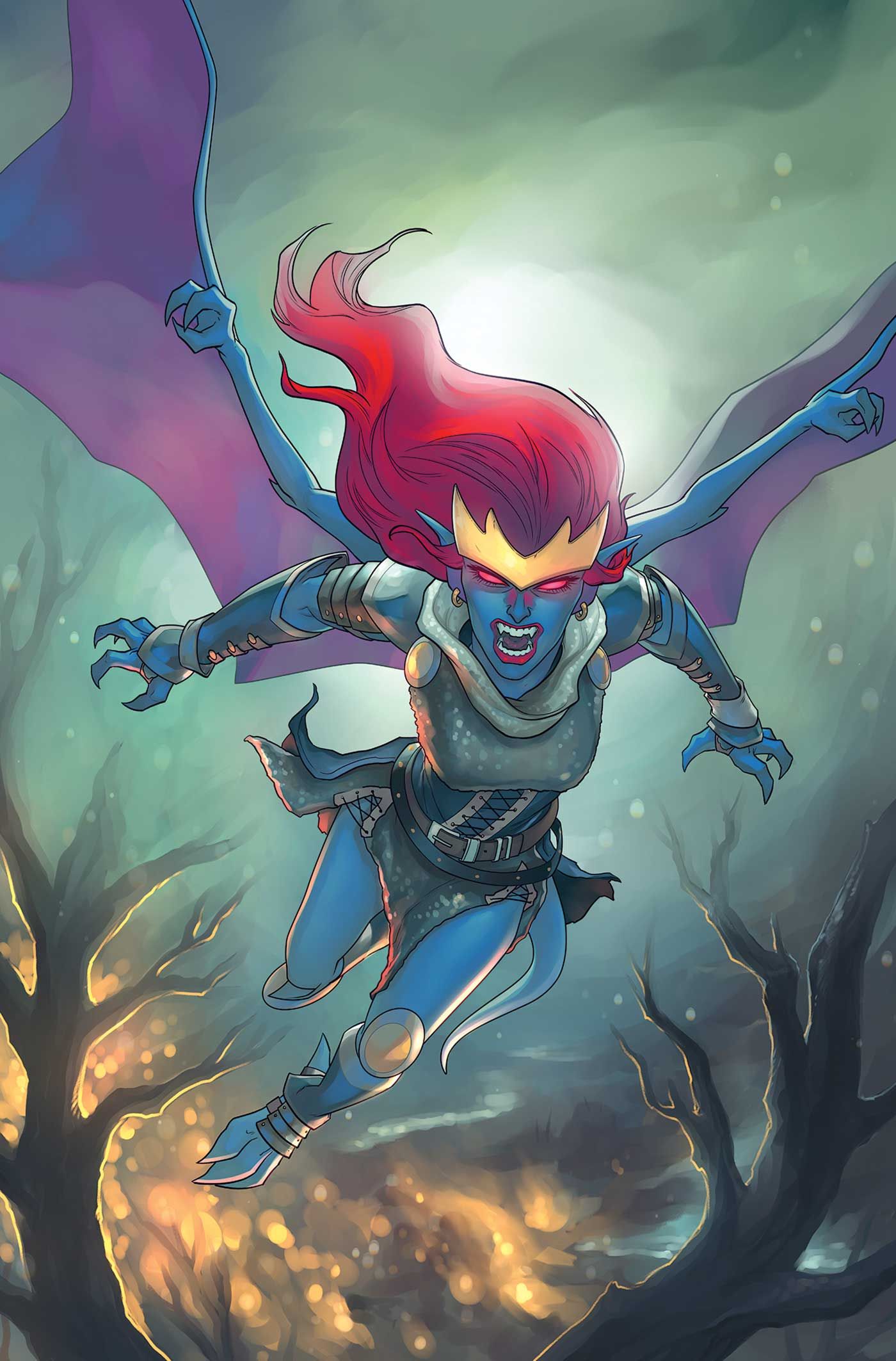 Gargoyles Demona #3 (Cvr E Meghan Hetrick Metal Virgin Variant) Comic